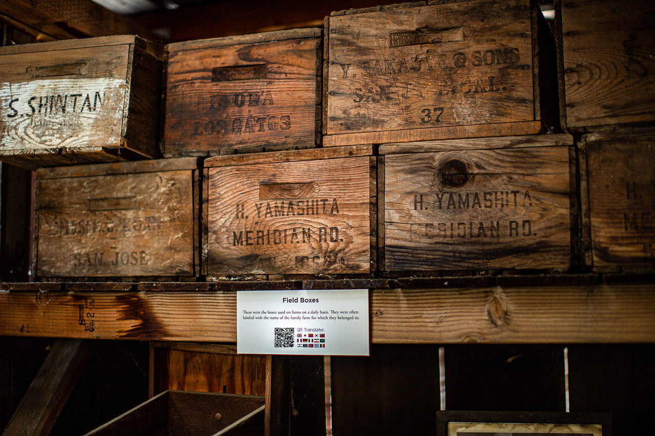 Photo of a display with QR Translator